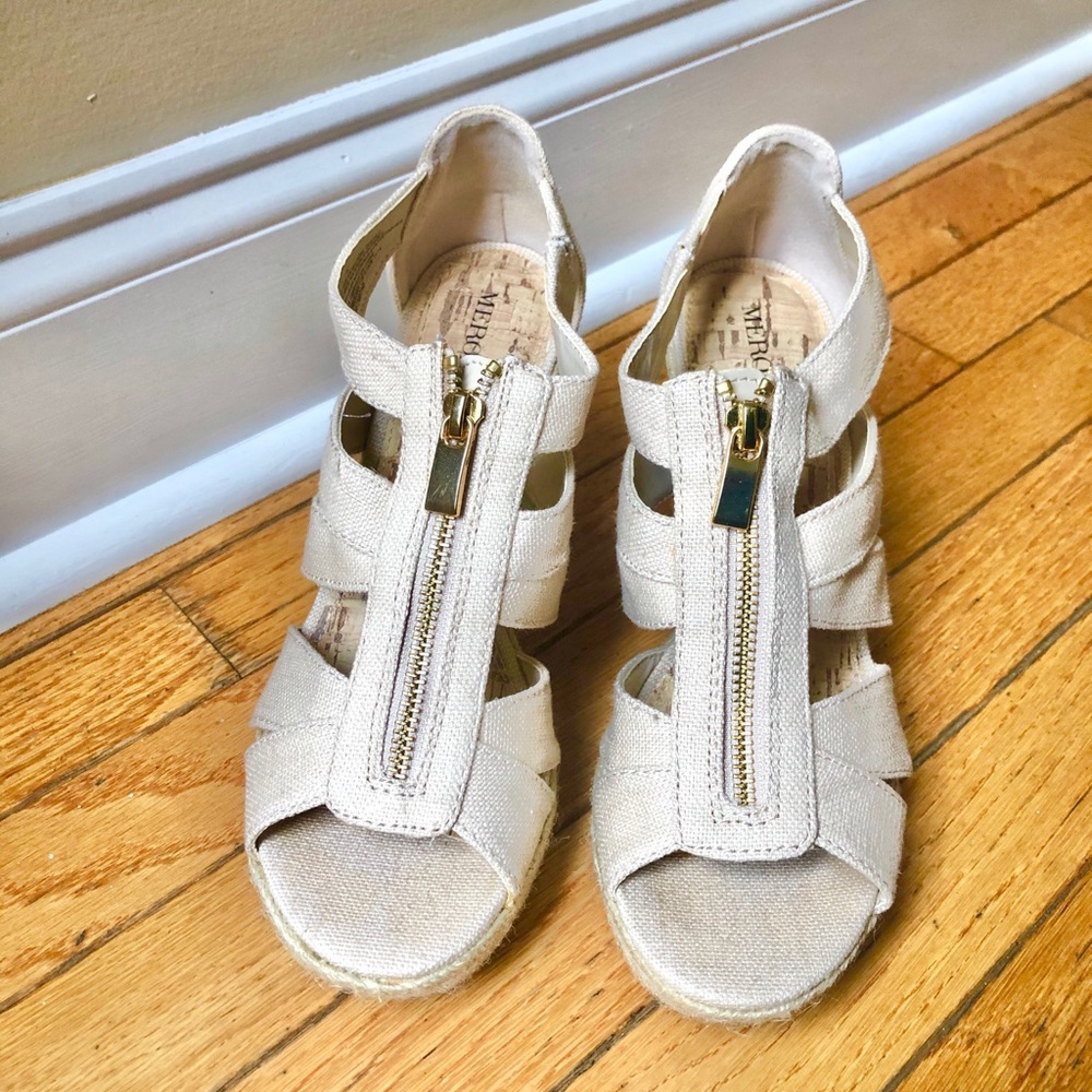Beige Wedges